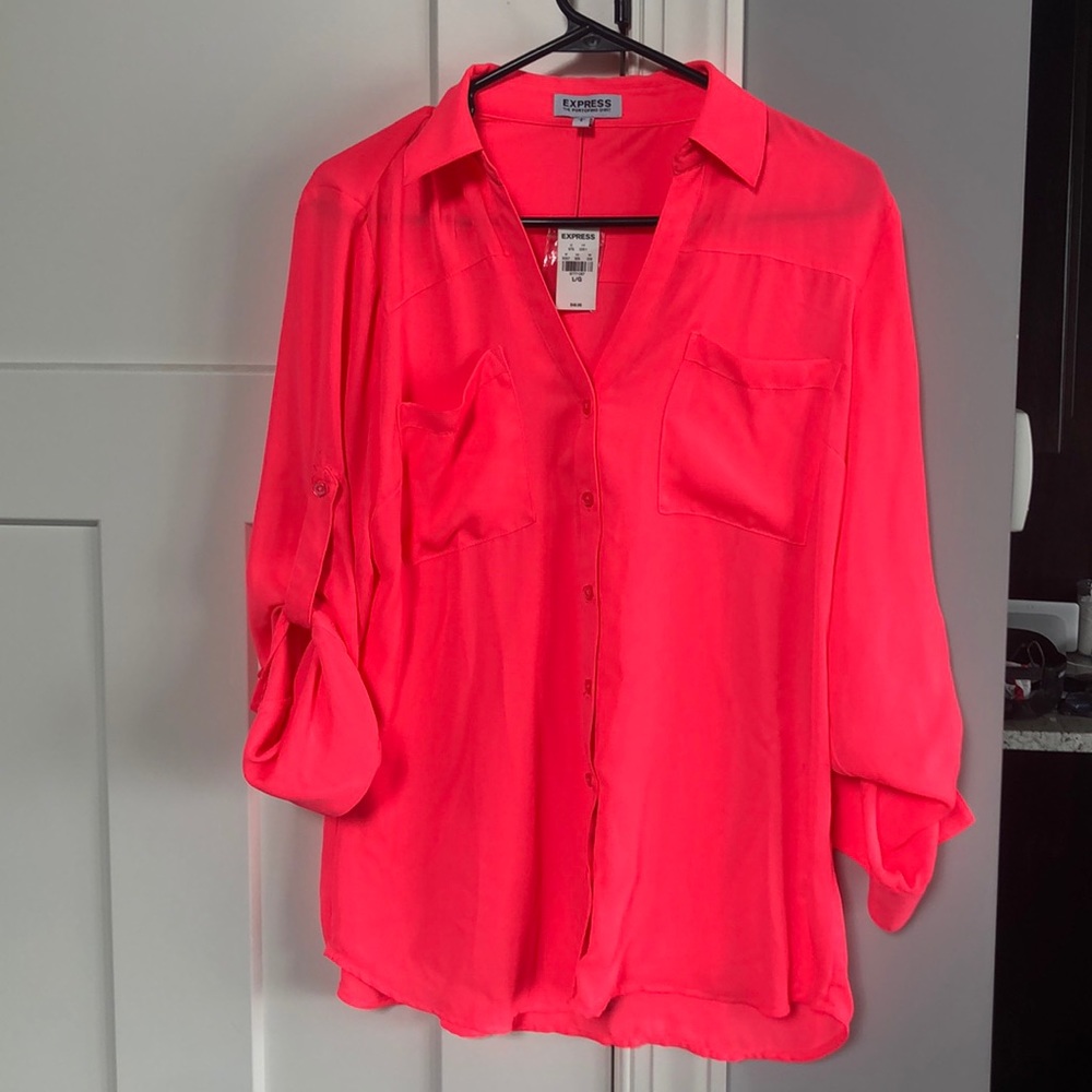 Express Dress Shirt Sz L